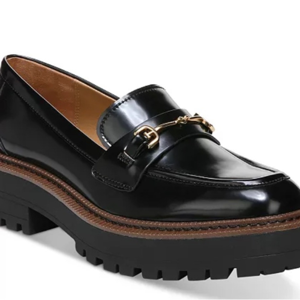 Chunky tailored loafer flats